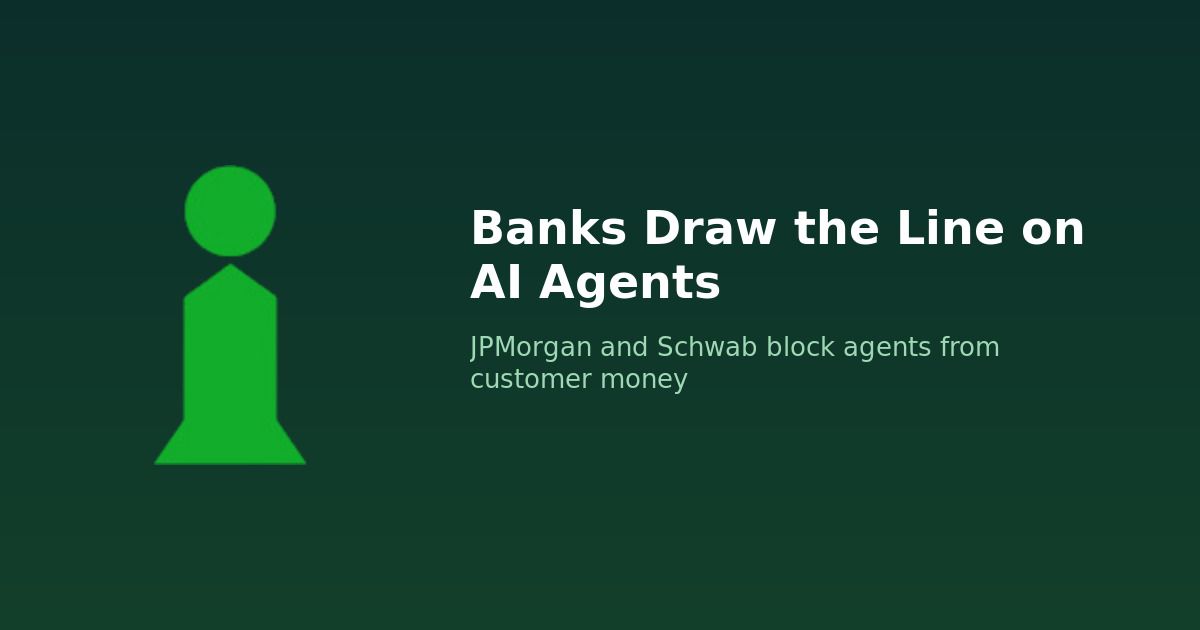 VAIR IT green i icon on a dark teal cover about banks blocking AI agents